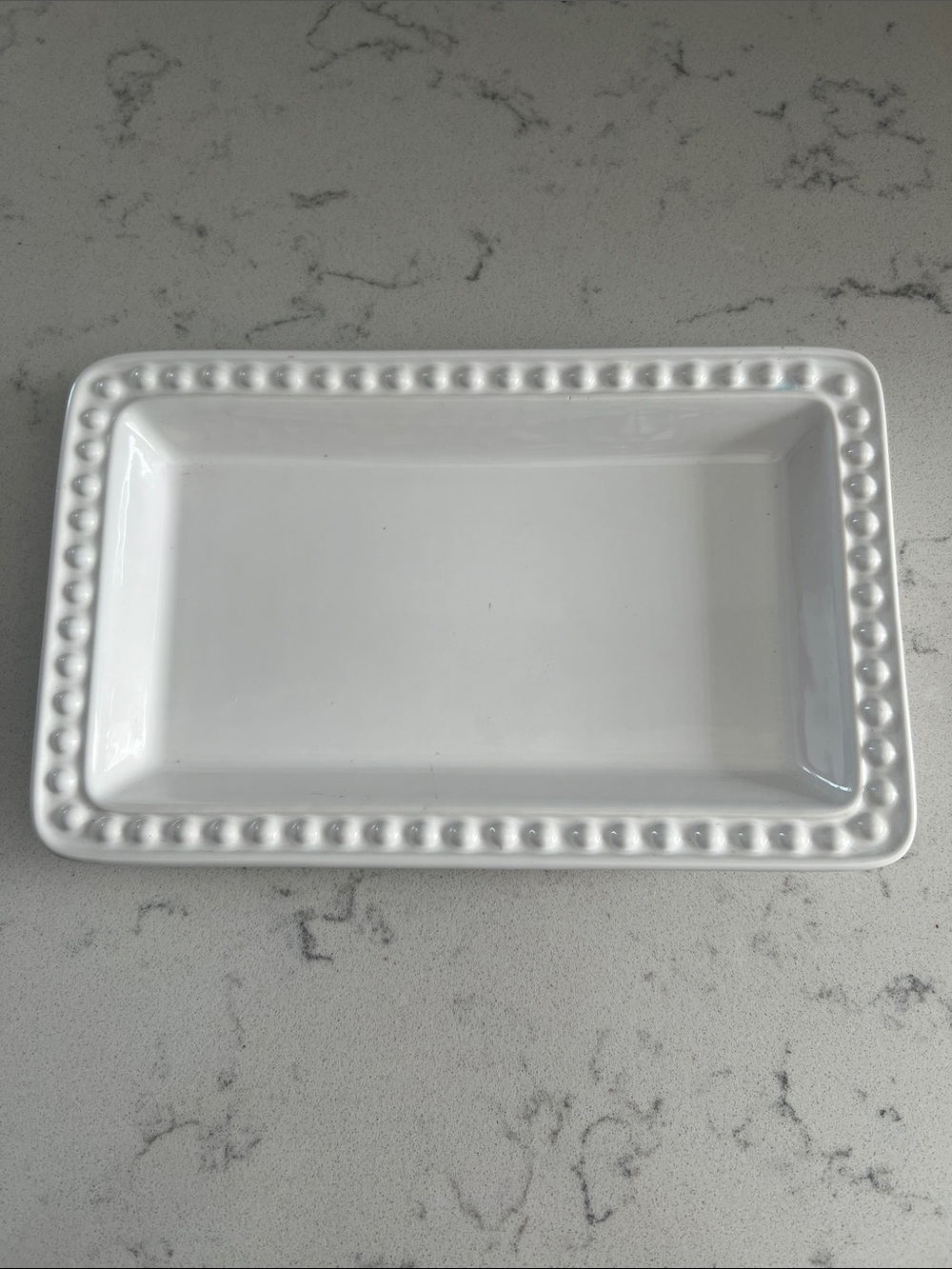 Vintage Fapor Portugal Rim Embossed 3D Dots Tray